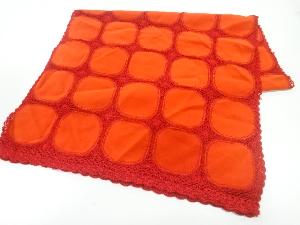 ビロードレース格子模様ショール